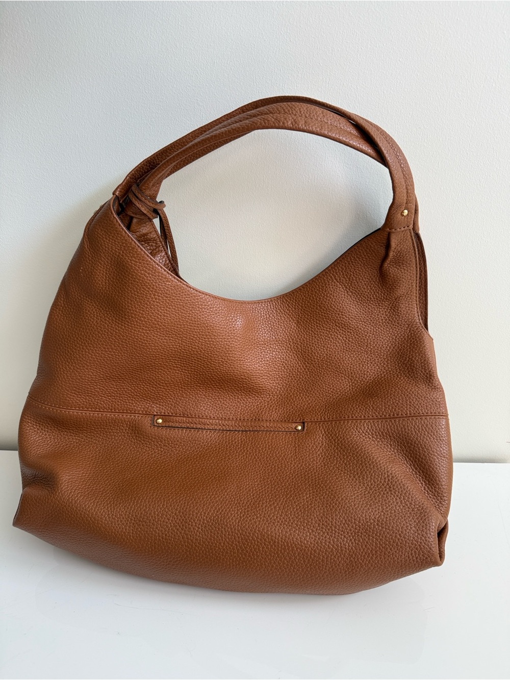 Michael Kors Fulton Brown Pebbled Leather Shoulder Bag - Picture 3 of 8